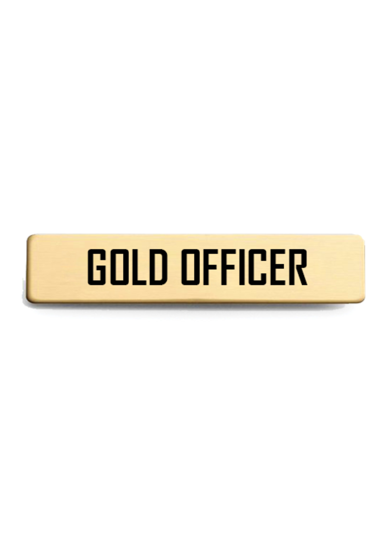 Uniform Name Tag, Gold