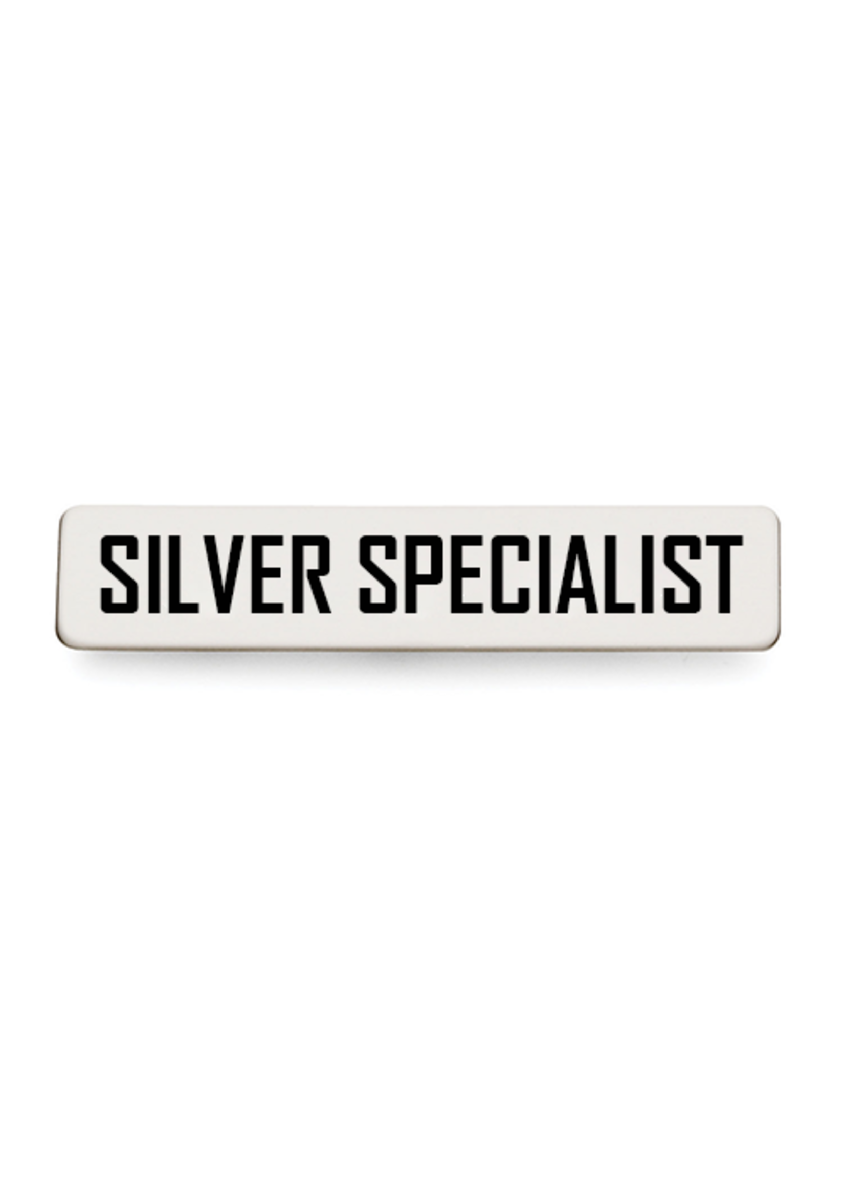 Uniform Name Tag, Silver