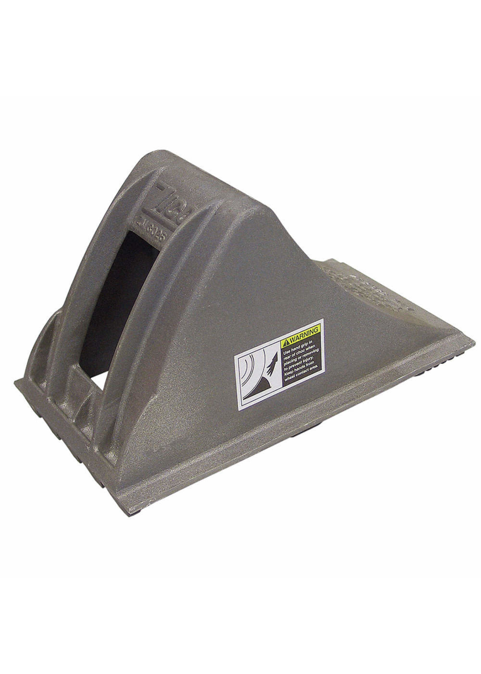 Gray Wheel Chock, Aluminum, 8'' Width