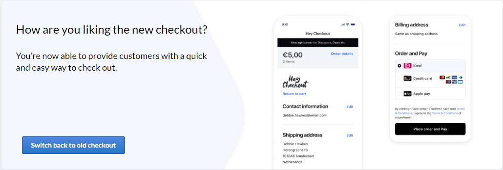 How are you liking the new checkout?