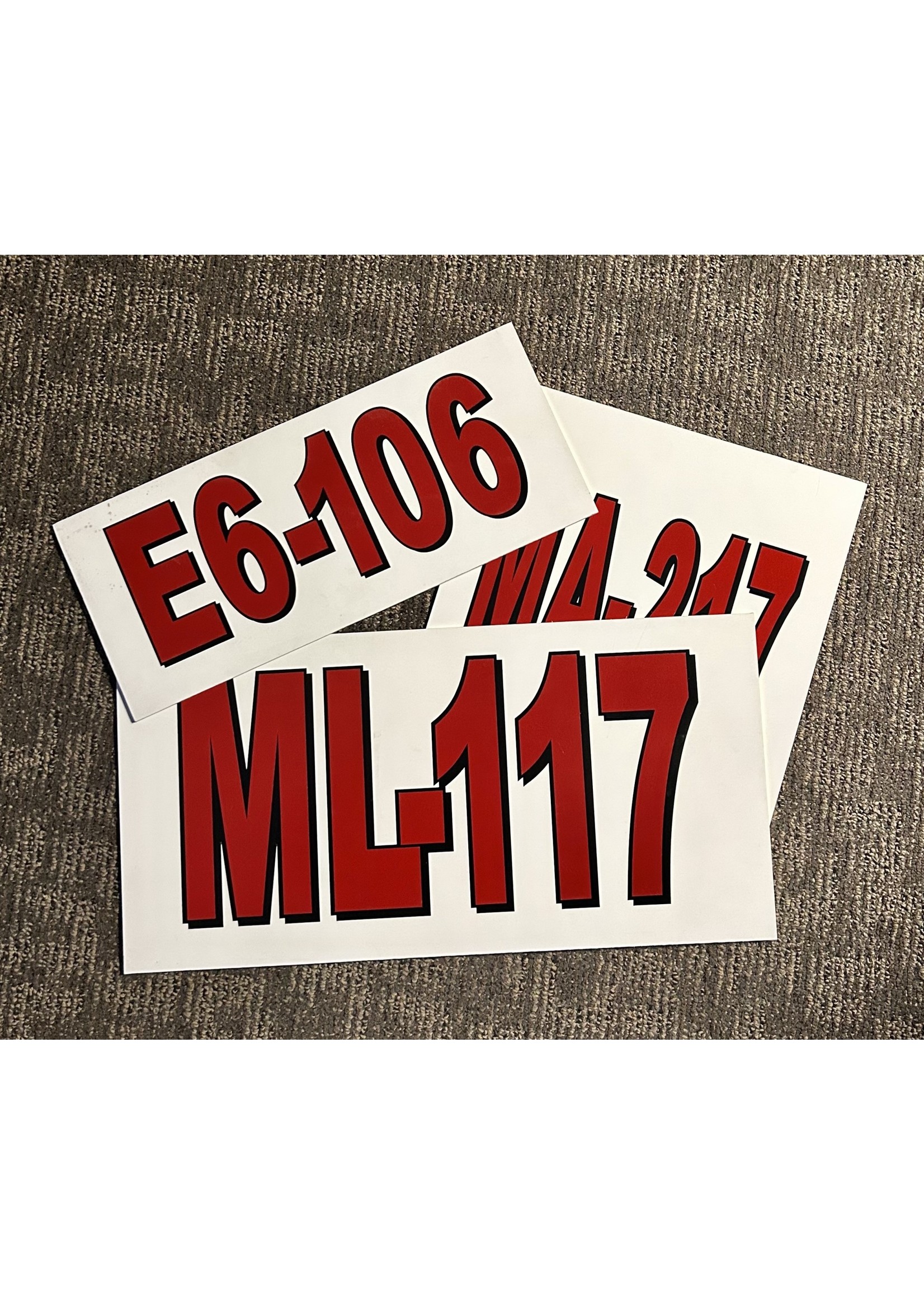 Vehicle Identifier Placard
