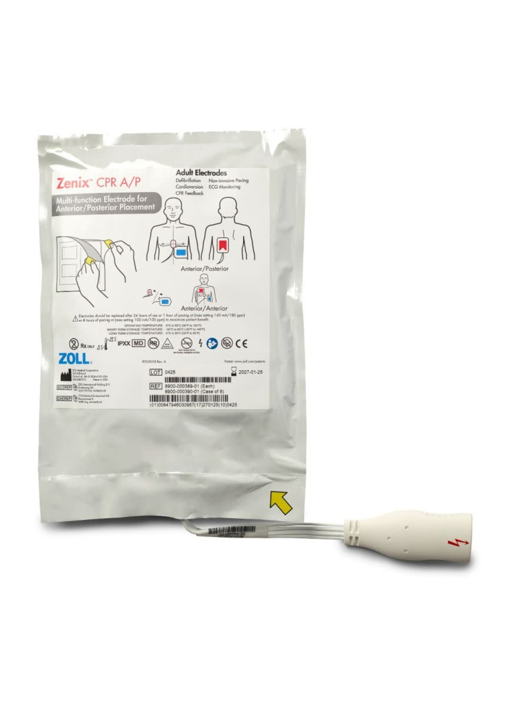 Zenix CPR AP Electrode, Adult