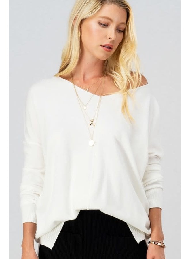 ivory tunic sweater