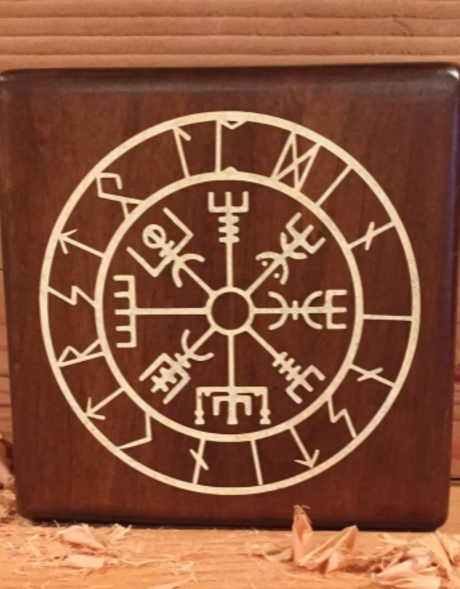 Compass with Runes - Paint