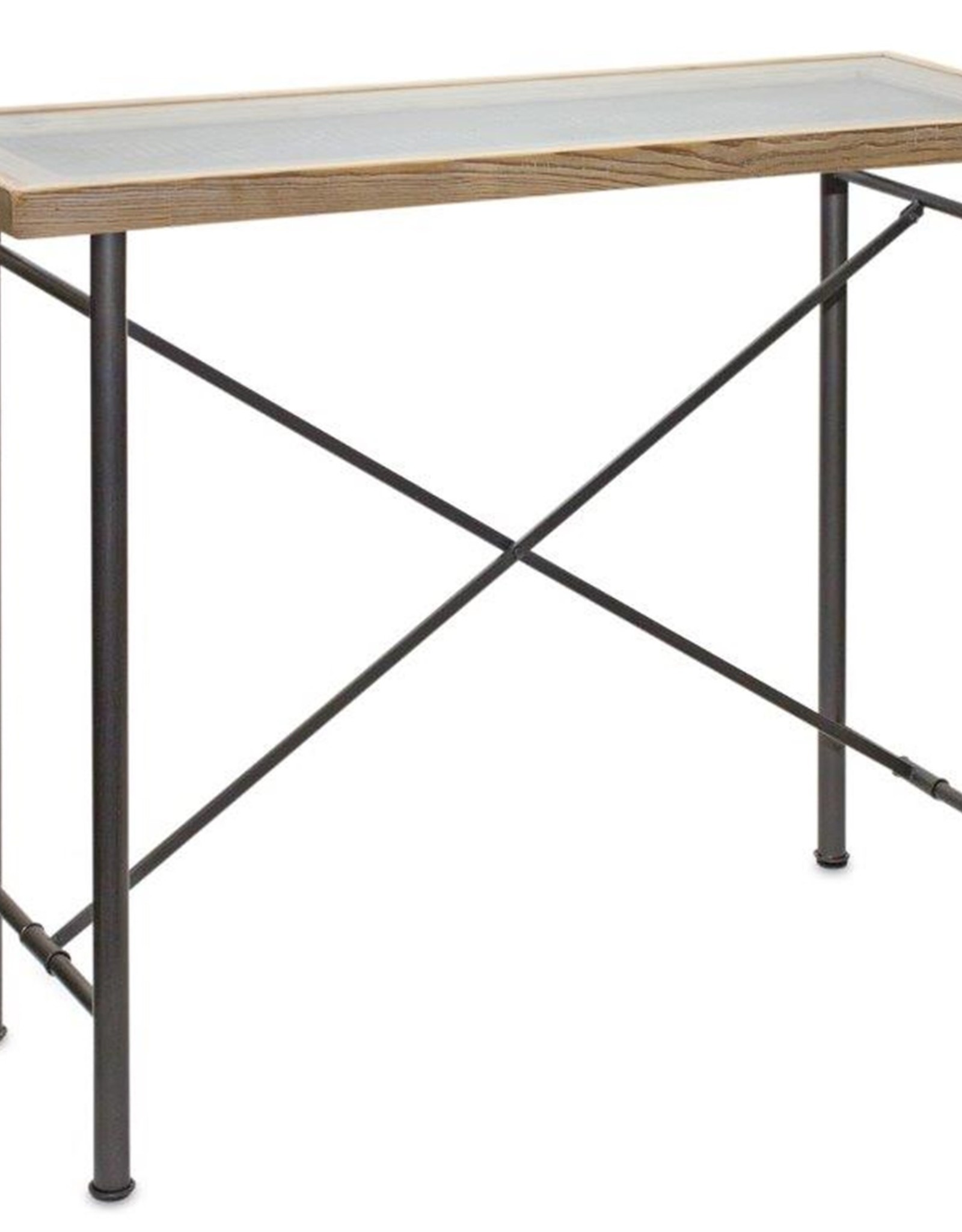 Melrose International Table w/Glass Top