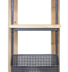 Melrose International Wall Shelf with Basket