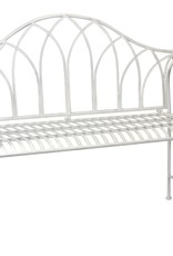 Melrose International White Garden Bench