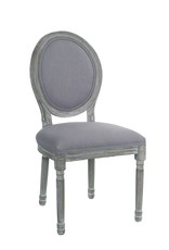 Melrose International Gray Chair (Set of 2) 20"x38"H Wood