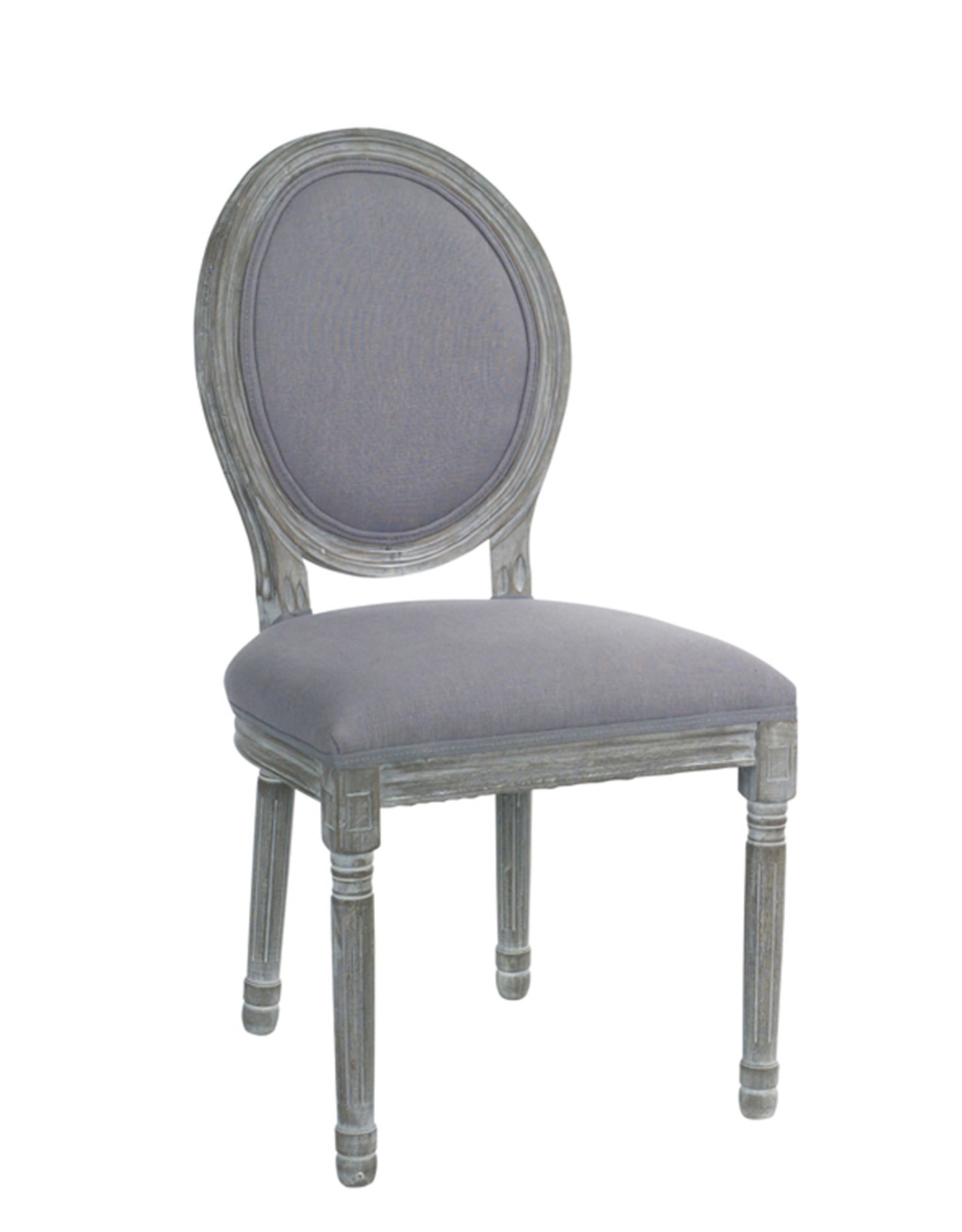 Melrose International Gray Chair (Set of 2) 20"x38"H Wood