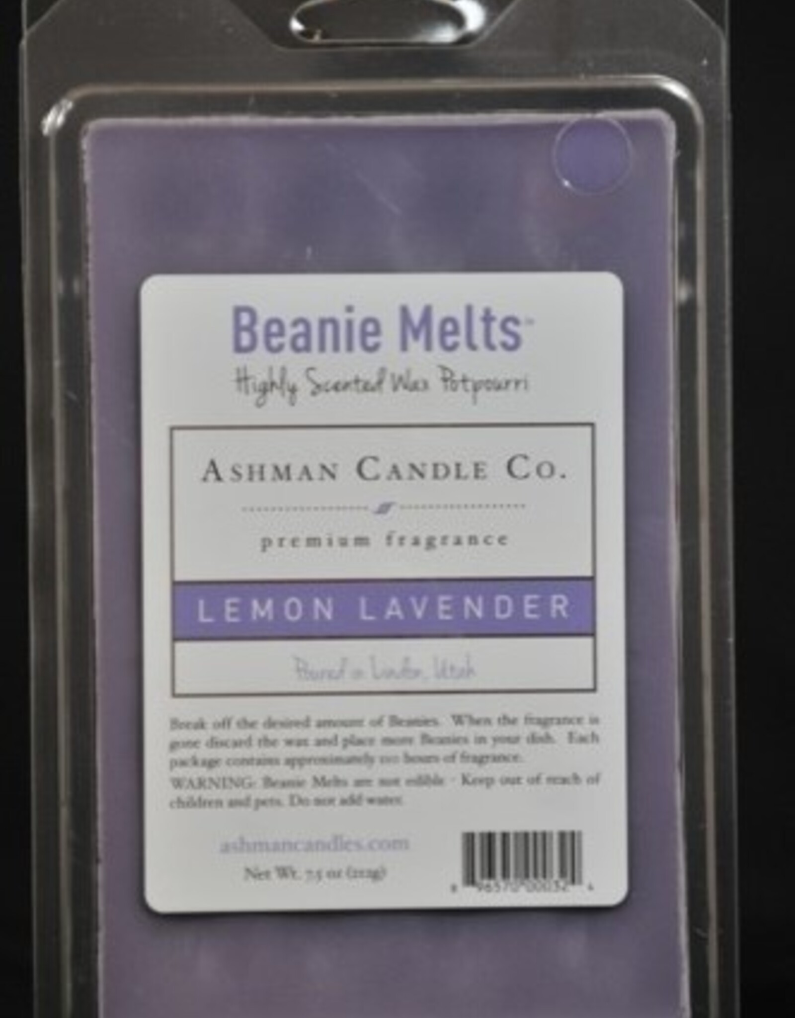 ASHMAN Beanie Melts - Lemon Lavender