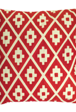 Melrose International Pillow (Set of 2) 17.5" Polyester Red
