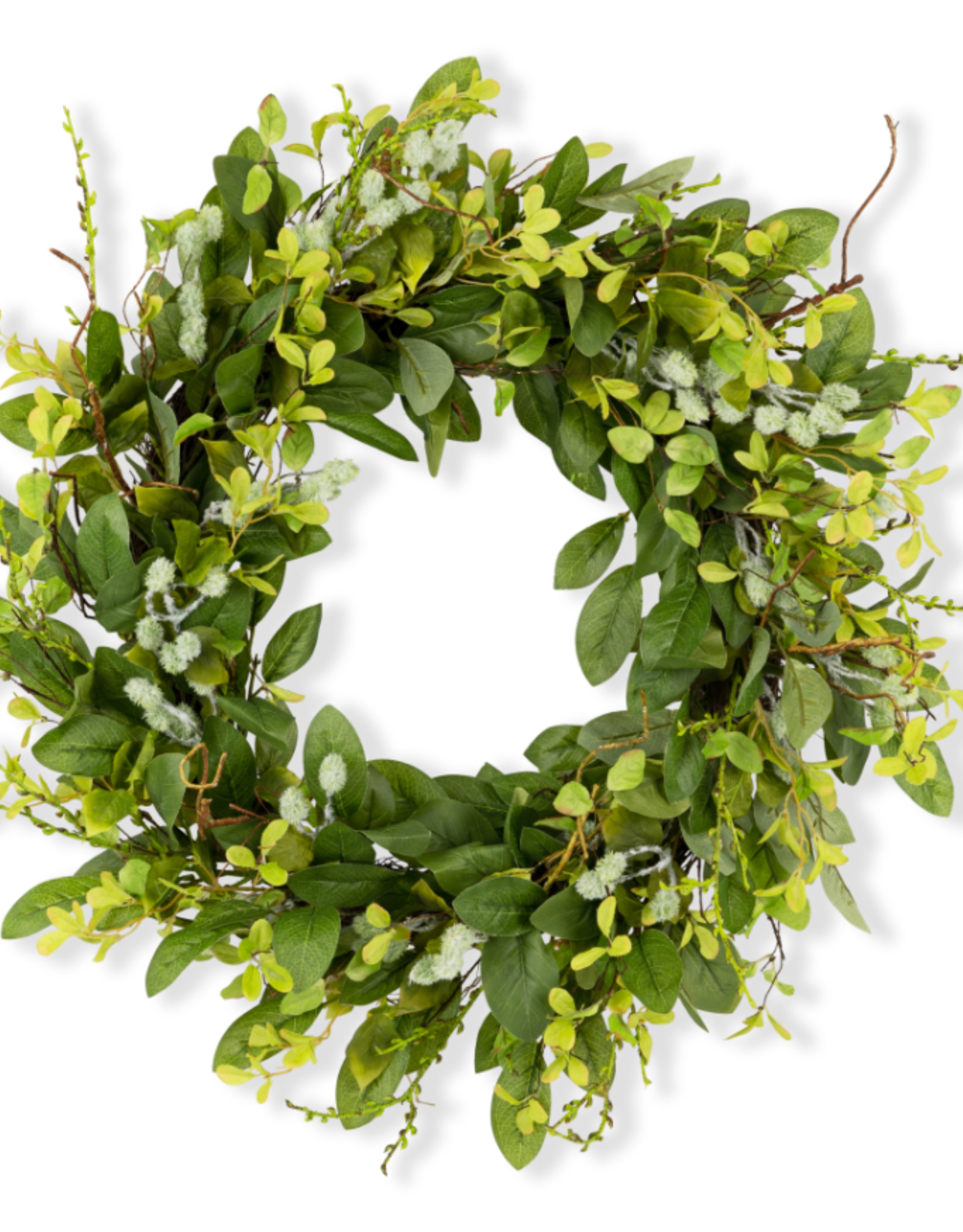 Melrose International Mixed Foliage Wreath 30"D Fabric