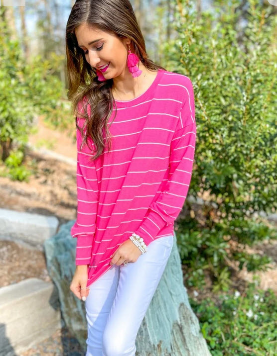 Sarah Striped Top - Southern Belle Boutique