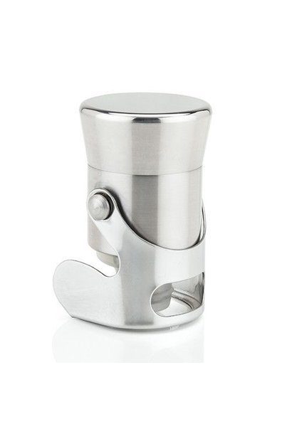 Viski Heavyweight Champagne Stopper Silver