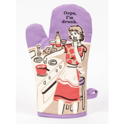 Blue Q Oven Mitt Oops, I'm Drunk Blue Q Oven Mitt Oops, I'm Drunk