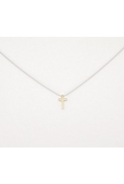 Covenant Cross Necklace 14kt White Gold