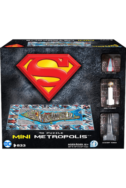 4D Cityscape Puzzles - Mini Metropolis - Superman