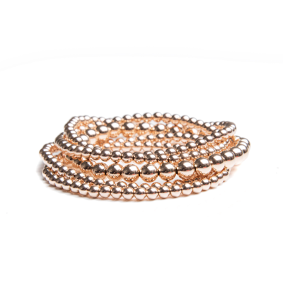 Annabelle's Collection Annabelle's Collection Rose Gold Filled Mixed Stack Annabelle's Collection Annabelle's Collection Rose Gold Filled Mixed Stack