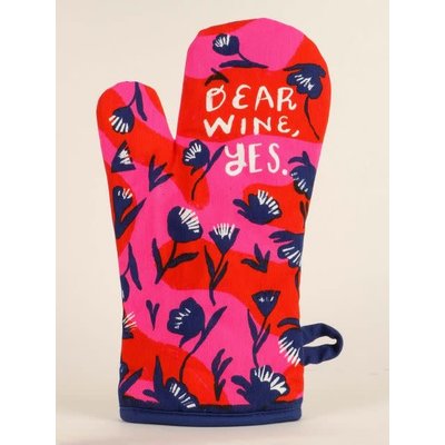 Blue Q Blue Q Oven Mitt Dear Wine, Yes Blue Q Blue Q Oven Mitt Dear Wine, Yes