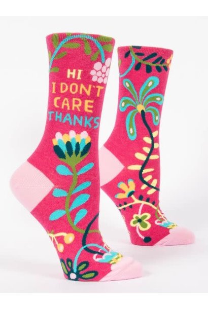 Blue Q Women’s Socks Hi I Don't Care