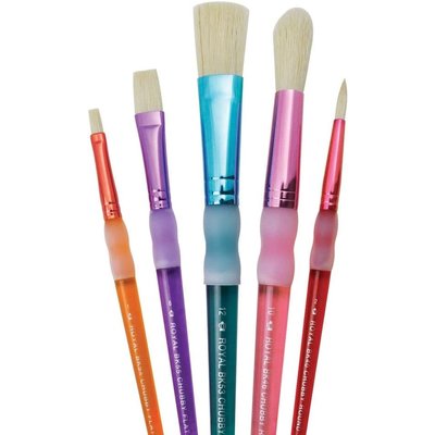 Royal & Langnickel Royal & Langnickel 5 pc. Bristle -Chubby Mixed Brush Set Royal & Langnickel Royal & Langnickel 5 pc. Bristle -Chubby Mixed Brush Set