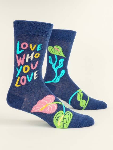 Blue Q Men's Socks Love Who You Love-1