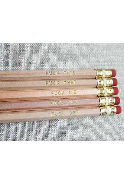 Rhubarb Paper Co. F - Bomb Pencil Set