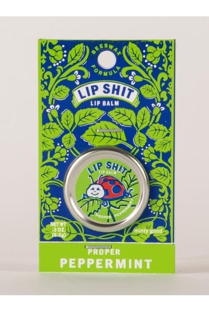 Blue Q Lip Shit Peppermint Lip Balm