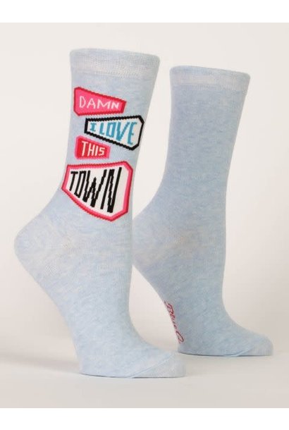 Blue Q Women's Socks Love This Town