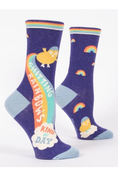 Blue Q Women's Socks Shitting Rainbows