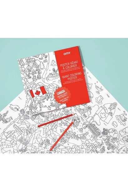 OMY Canada Giant Colouring Poster