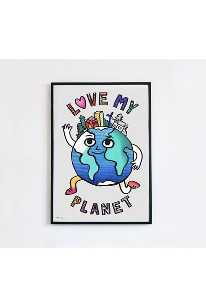 OMY Love My Planet Colouring Poster