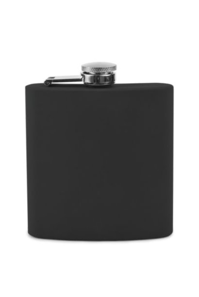 True Black Soft Touch Flask