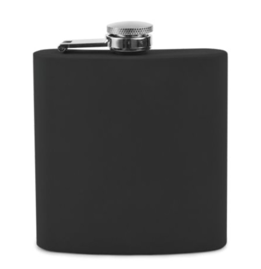 True Black Soft Touch Flask-1