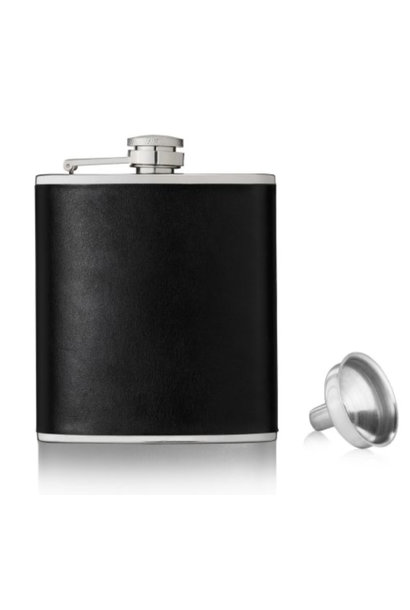 True 6oz Matte Black Flask