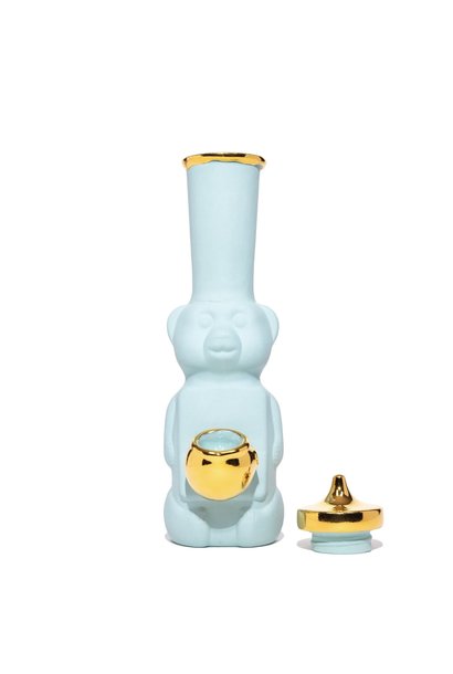 Candy Relics Honey Bear Bubbler - Turquoise