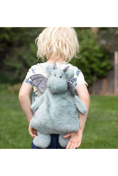 Mon Ami Dax Sage Dragon Plush Backpack