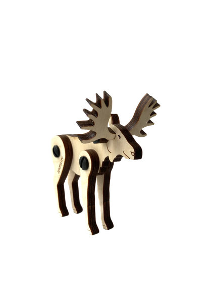 Zootility Wooden 3D Puzzle Toy - Moose