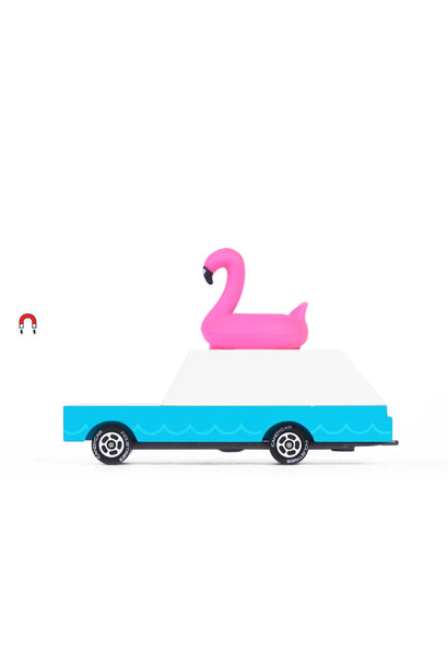 Candylab Candycar Wagon Blue/Pink Flamingo