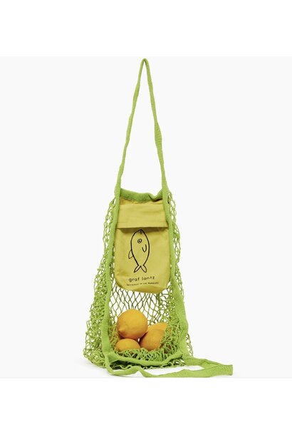 Graf Lantz Ami Cotton Net Market Tote Macaw