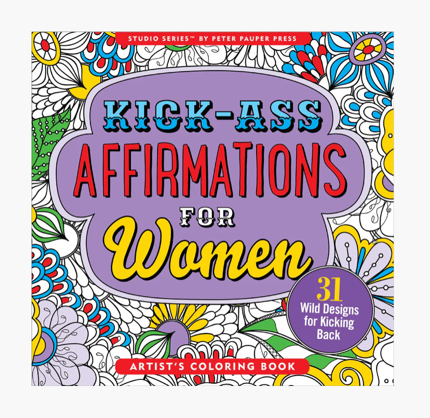 Kick-Ass Affirmations for Women Colouring Book-1