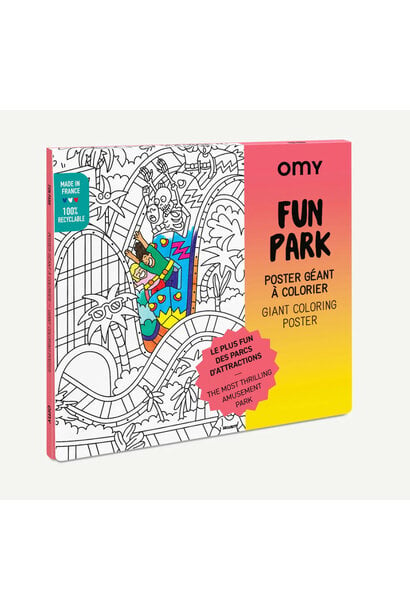 OMY Giant Colouring Poster Fun Park