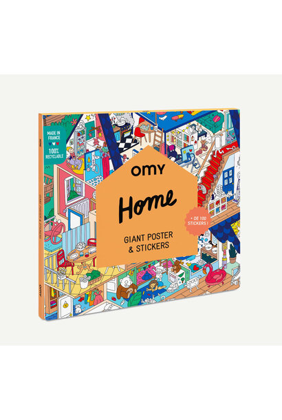 OMY Giant Sticker Poster Home