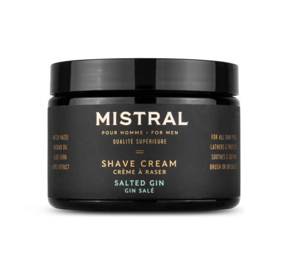 Mistral Men's Shave Cream 9oz Salted Gin-1