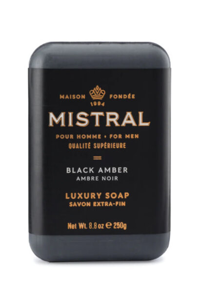 Mistral Bar Soap 250g Men's Black Amber