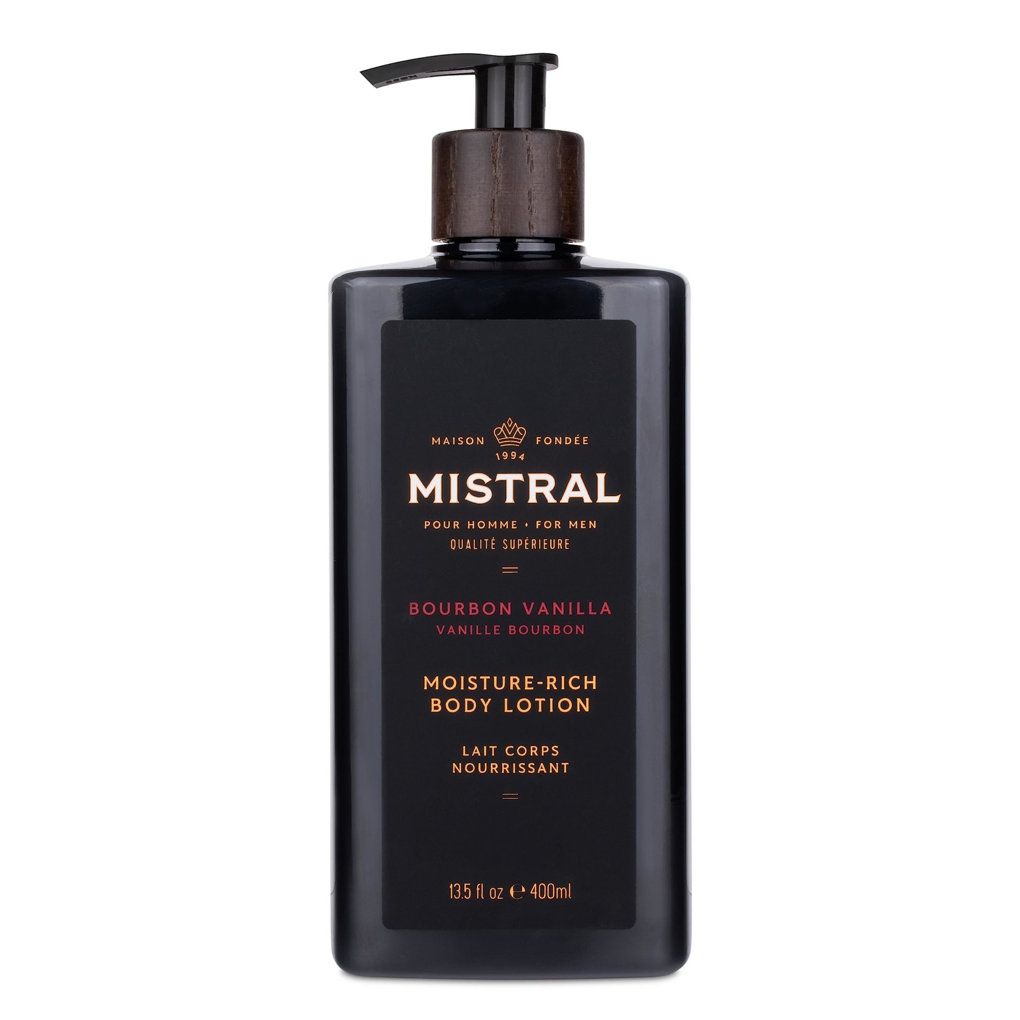 Mistral Men's Body Lotion Bourbon Vanilla-1