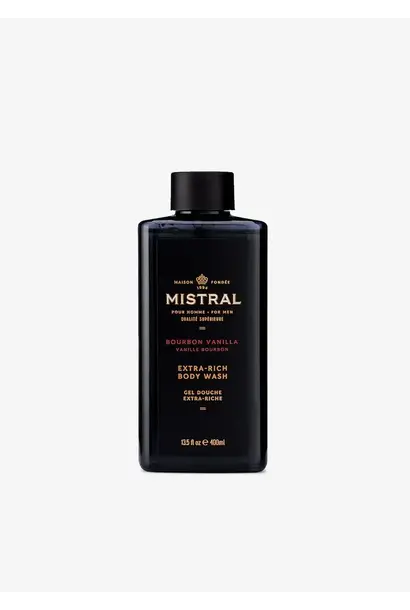 Mistral Men's Body Wash Lotion Bourbon Vanilla