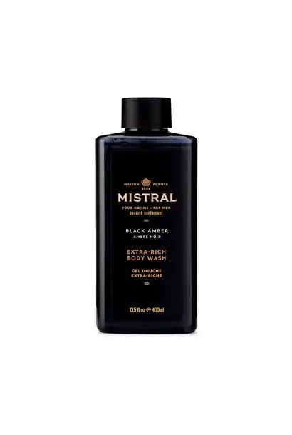 Mistral Men's Body Wash Lotion Black Amber