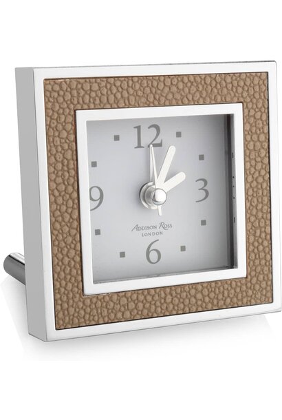 Addison Ross Alarm Clock Shagreen Sand