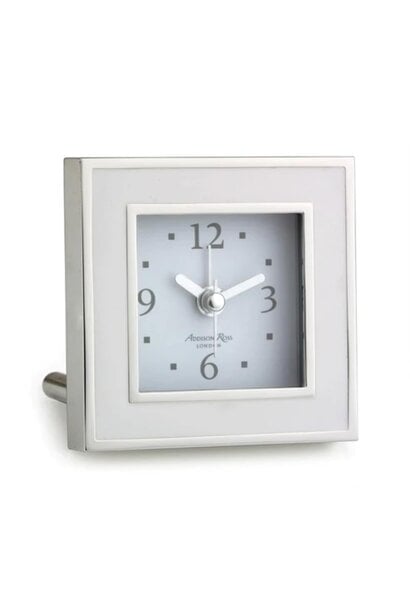 Addison Ross Alarm Clock White Enamel